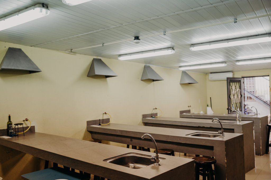 Laboratorio de química y biología